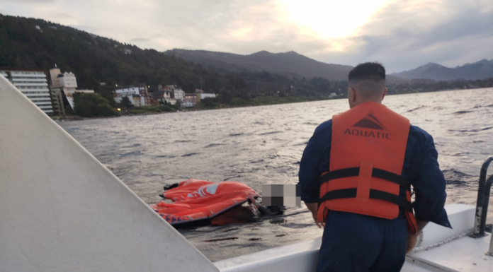 BARILOCHE: PREFECTURA ASISTIÓ A UN DEPORTISTA EN EL LAGO NAHUEL HUAPI