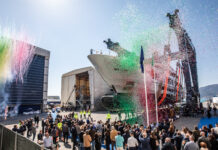 BAGLIETTO LANZA SU BUQUE INSIGNIA DE 60 METROS