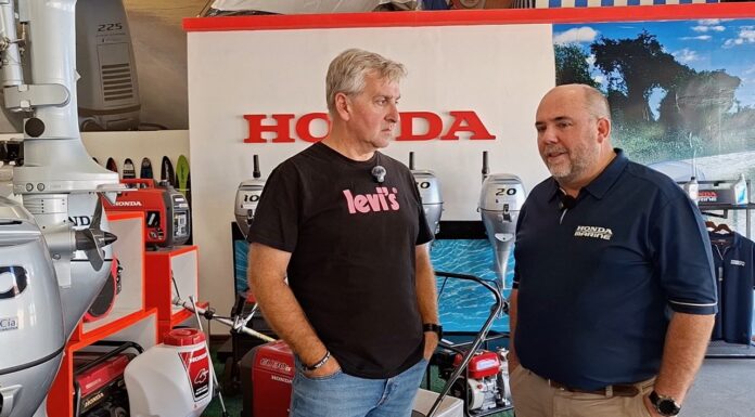 SCHELLER NÁUTICA EN GOYA: HISTORIA, ALIANZA CON HONDA MARINE Y PRUEBA EN EL AGUA DEL V8 350 HP (VIDEO)