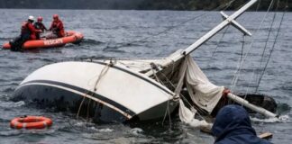 TRAGEDIA EN EL LAGO EPUYÉN: VUELCO DE DOS VELEROS DEJA UN FALLECIDO Y VARIOS RESCATADOS