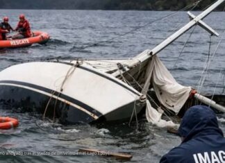 TRAGEDIA EN EL LAGO EPUYÉN: VUELCO DE DOS VELEROS DEJA UN FALLECIDO Y VARIOS RESCATADOS