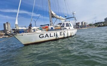 EL VELERO GALILEO REGRESÓ A MAR DEL PLATA TRAS 13 DÍAS DE NAVEGACIÓN DESDE LAS ISLAS MALVINAS