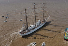 LA FRAGATA ARA LIBERTAD INICIÓ SU 54° VIAJE DE INSTRUCCIÓN