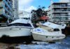 ASÍ QUEDARON LOS BARCOS SINIESTRADOS EN PUNTA DEL ESTE TRAS EL TEMPORAL