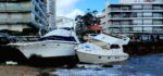 ASÍ QUEDARON LOS BARCOS SINIESTRADOS EN PUNTA DEL ESTE TRAS EL TEMPORAL