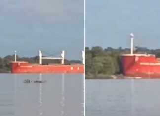 IMPACTANTE CHOQUE EN EL PARANÁ: UN BARCO PERDIÓ EL CONTROL Y SE ESTRELLÓ CONTRA LAS ISLAS