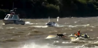 VIDEO – VUELCO DE UNA EMBARCACIÓN MARCÓ LA LARGADA DEL SURUBÍ EN GOYA