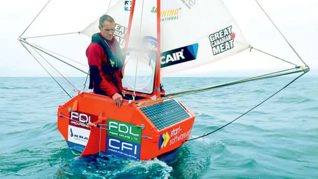 Andrew Bedwell en su embarcación - Foto RRSS