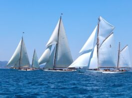 COMENZÓ LA 25.ª SEMANA DE LA VELA ARGENTARIO CON UN ESPECTÁCULO DE VELEROS CLÁSICOS