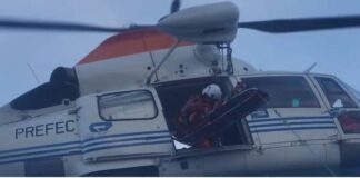 RESCATE EN EL MAR: PREFECTURA REALIZÓ UNA AEROEVACUACIÓN DE MERGENCIA A MÁS DE 180 MILLAS DE LA COSTA