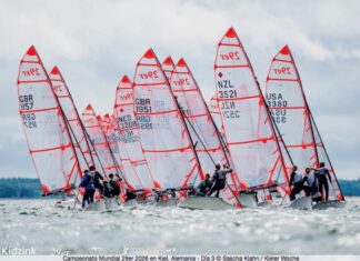 LA DUPLA ARGENTINA CEDIÓ EL LIDERAZGO Y QUEDÓ SEGUNDA EN EL MUNDIAL DE LA CLASE 29ER