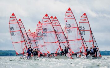 LA DUPLA ARGENTINA CEDIÓ EL LIDERAZGO Y QUEDÓ SEGUNDA EN EL MUNDIAL DE LA CLASE 29ER