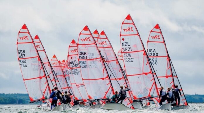 LA DUPLA ARGENTINA CEDIÓ EL LIDERAZGO Y QUEDÓ SEGUNDA EN EL MUNDIAL DE LA CLASE 29ER
