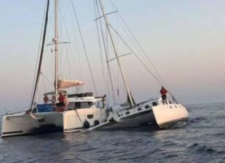 COMPLEJO OPERATIVO DE RESCATE TRAS LA COLISIÓN DE DOS CATAMARANES EN LAS COSTAS DE CÓRCEGA