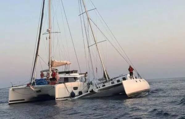 COMPLEJO OPERATIVO DE RESCATE TRAS LA COLISIÓN DE DOS CATAMARANES EN LAS COSTAS DE CÓRCEGA
