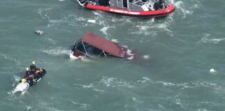 VIDEO – UNA PERSONA MURIÓ Y DOS PERMANECÍAN DESAPARECIDAS TRAS EL HUNDIMIENTO DE UNA EMBARCACIÓN EN SAN FRANCISCO