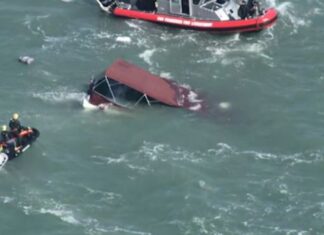 VIDEO – UNA PERSONA MURIÓ Y DOS PERMANECÍAN DESAPARECIDAS TRAS EL HUNDIMIENTO DE UNA EMBARCACIÓN EN SAN FRANCISCO