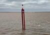 UNEN REINSTALÓ LA BALIZA DEL KM 24 DEL CANAL COSTANERO