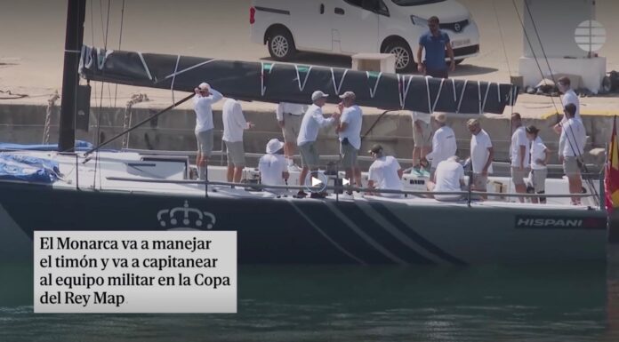FELIPE VI ESTRENA EL NUEVO “HISPANIA”, EL TP52 CON EL QUE LA ARMADA ESPAÑOLA VA POR LA COPA DEL REY