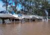 EL RÍO URUGUAY SIGUE CRECIENDO Y YA INUNDA PARTE DEL PUERTO DE CONCEPCIÓN DEL URUGUAY