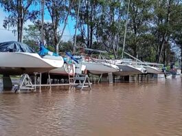 EL RÍO URUGUAY SIGUE CRECIENDO Y YA INUNDA PARTE DEL PUERTO DE CONCEPCIÓN DEL URUGUAY