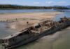LA BAJANTE HISTÓRICA DEL DANUBIO DEJA AL DESCUBIERTO UNA FLOTA DE LA SEGUNDA GUERRA MUNDIAL