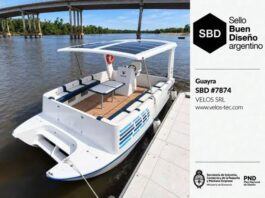 EL CATAMARÁN ELÉCTRICO “GUAYRA” RECIBIÓ EL SELLO DEL BUEN DISEÑO ARGENTINO