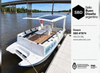 EL CATAMARÁN ELÉCTRICO “GUAYRA” RECIBIÓ EL SELLO DEL BUEN DISEÑO ARGENTINO