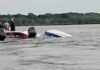 UNA LANCHA DE PESCA SE HUNDIÓ EN EL PARANÁ TRAS EL OLEAJE PROVOCADO POR UN BUQUE