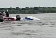 UNA LANCHA DE PESCA SE HUNDIÓ EN EL PARANÁ TRAS EL OLEAJE PROVOCADO POR UN BUQUE