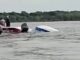 UNA LANCHA DE PESCA SE HUNDIÓ EN EL PARANÁ TRAS EL OLEAJE PROVOCADO POR UN BUQUE